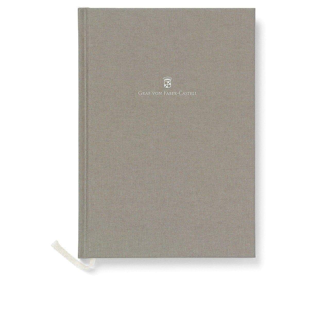 Graf von Faber-Castell, Notizbuch, mit Leineneinband A5, Grau-1