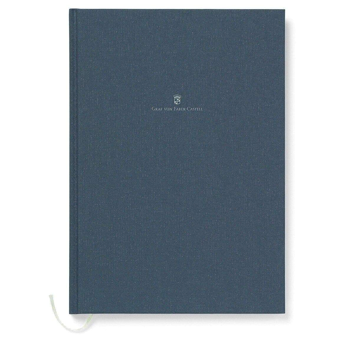 Graf von Faber-Castell, Notizbuch, mit Leineneinband A4, Blau-1
