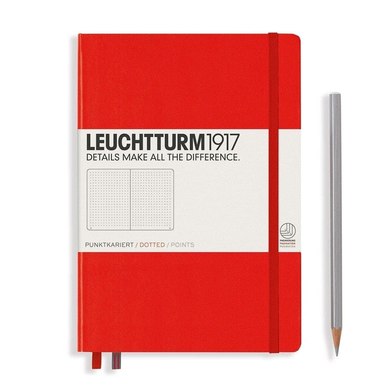 Leuchtturm 1917, Notizbuch, Hardcover, A5, Dotted, Rot-1
