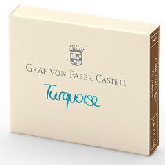 Graf von Faber-Castell, Tintenpatrone, 6x, Turquoise