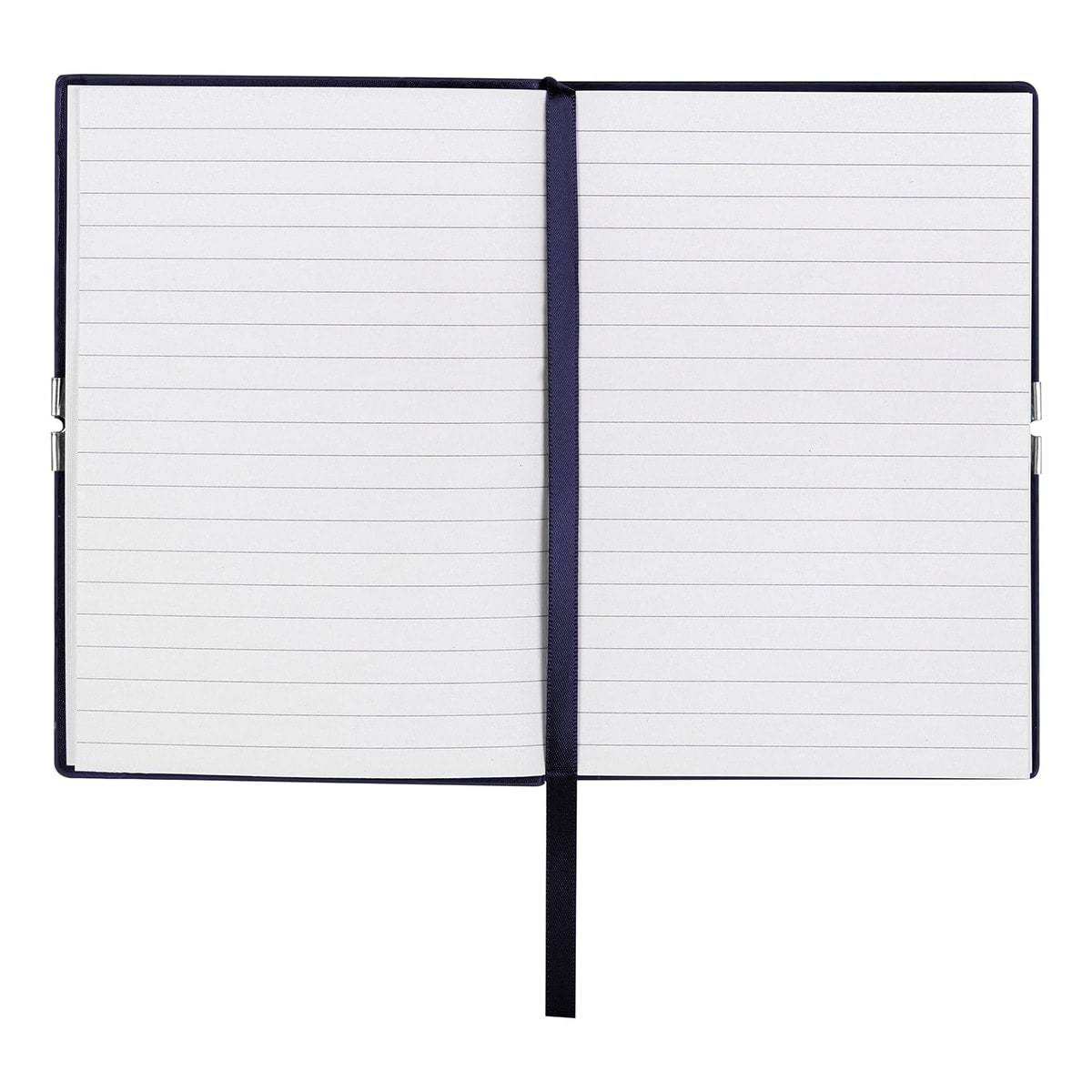 HUGO BOSS, Notizbuch Elegance Storyline, A6 liniert weiss, dunkelblau-4