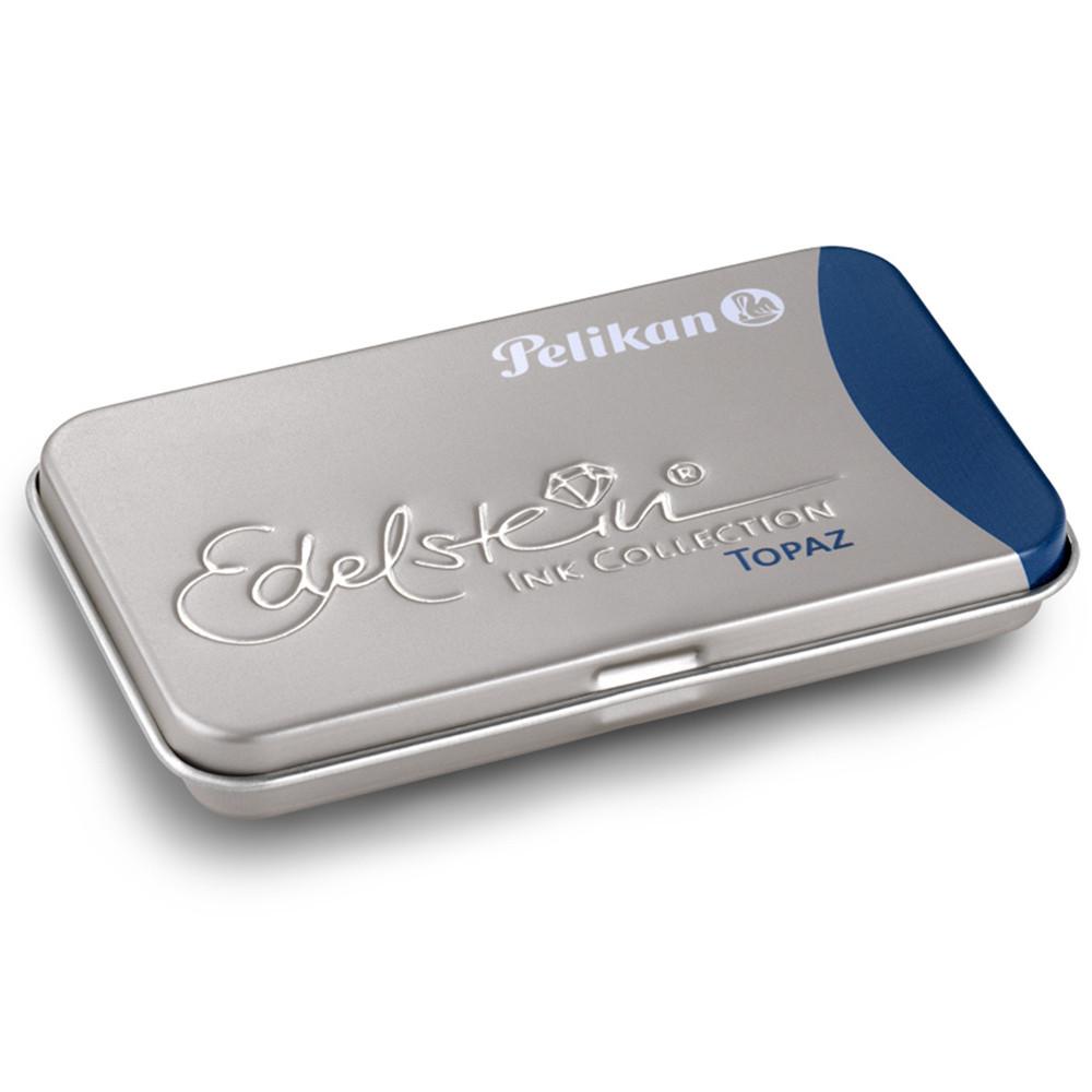 Pelikan, Tintenpatronen, Edelstein Tinte GTP/6 Topaz im Metalletui-1