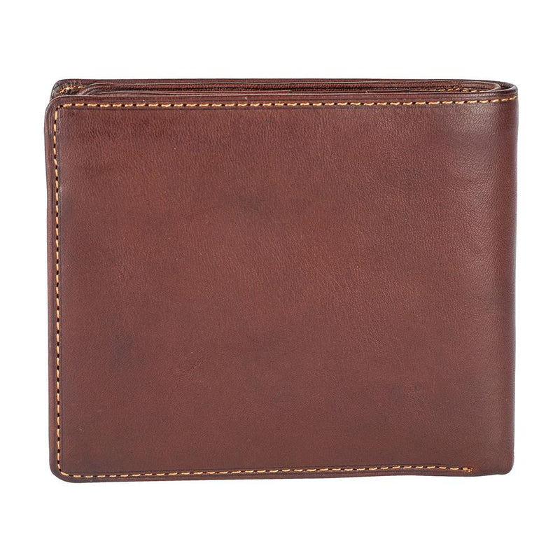 Tony Perotti, Brieftasche, mit Münzfach und extra Kreditkartenfächern, Vegetale, Dunkelbraun-3