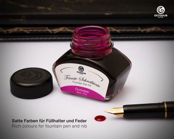 Octopus Fluids Fountain Pen Ink Set Classic Orchid