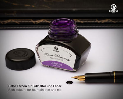 Octopus Fluids Fountain Pen Ink Classic Writing Inks Aubergine