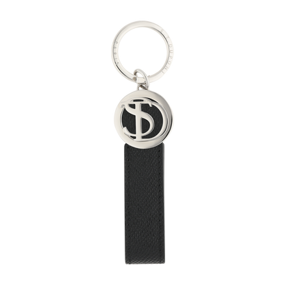 ST Dupont Accessories Keychain Iconic, Palladium, Black