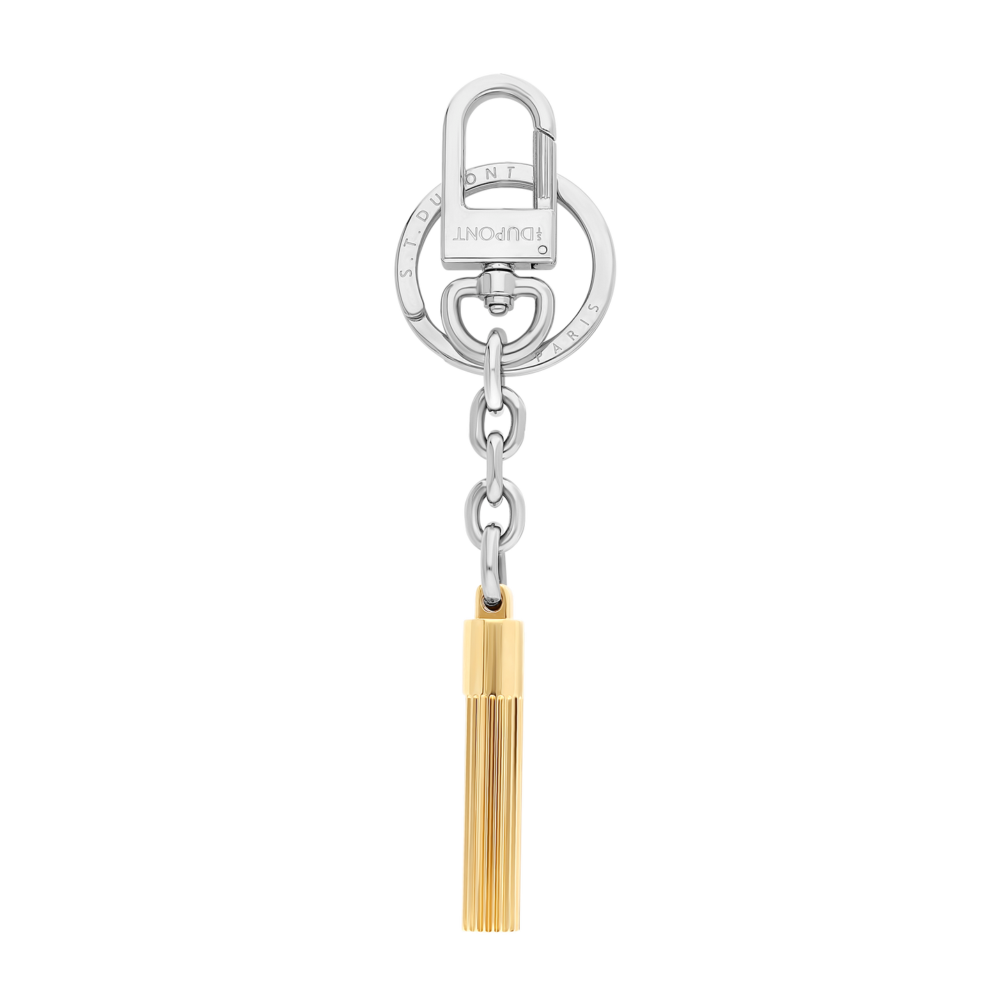 ST Dupont Accessories Schlüsselanhänger Iconic, Palladium, Golden