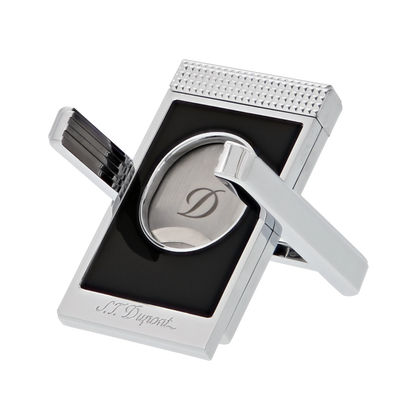ST Dupont Accessories Zigarrenschneider Chrom, Ltd. Edt., Schwarz