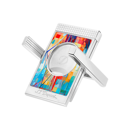 ST Dupont Cigar Accessories Zigarrenschneider Graffiti, Chrom, Ltd. Edt., Multicolor
