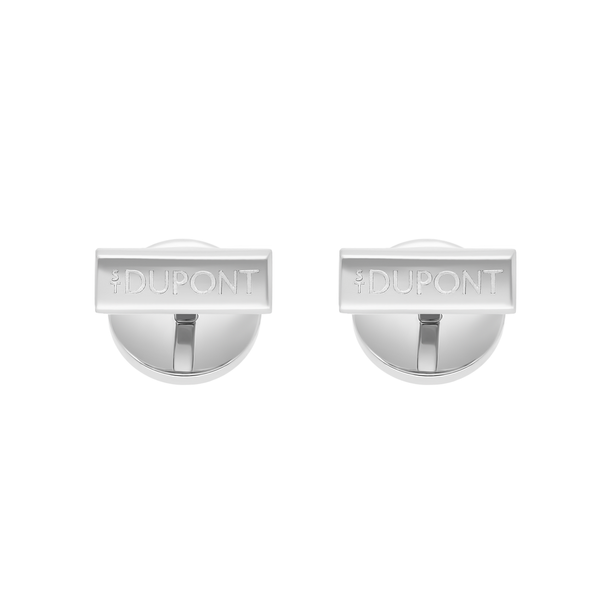 ST Dupont Accessories Manschettenknopf Monogram, Chrom, Ltd. Edt., Silver