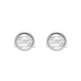 ST Dupont Accessories Manschettenknopf Monogram, Chrom, Ltd. Edt., Silver