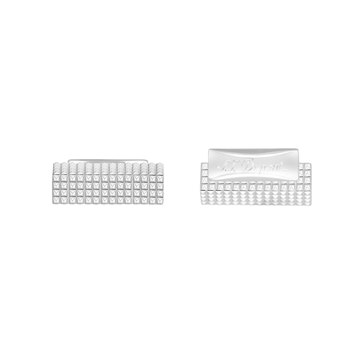 ST Dupont Accessories Manschettenknopf Cufflinks, Palladium, Ltd. Edt., Silver