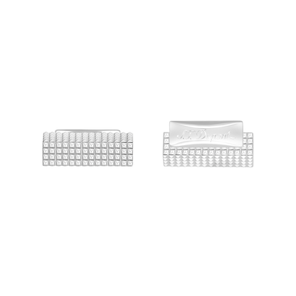 ST Dupont Accessories Manschettenknopf Cufflinks, Palladium, Ltd. Edt., Silver