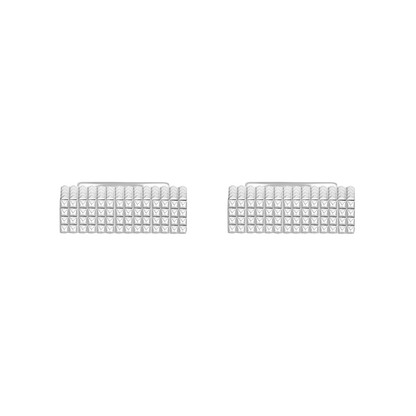 ST Dupont Accessories Manschettenknopf Cufflinks, Palladium, Ltd. Edt., Silver