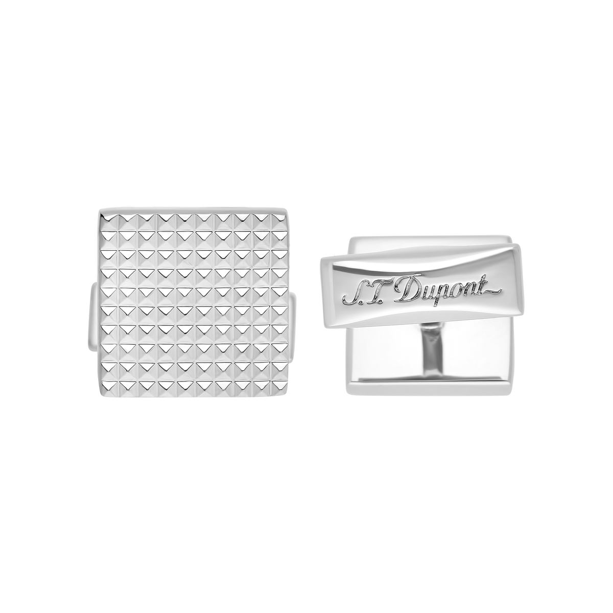 ST Dupont Accessories Manschettenknopf Cufflinks, Palladium, Ltd. Edt., Silver