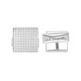 ST Dupont Accessories Manschettenknopf Cufflinks, Palladium, Ltd. Edt., Silver