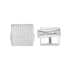 ST Dupont Accessories Manschettenknopf Cufflinks, Palladium, Ltd. Edt., Silver