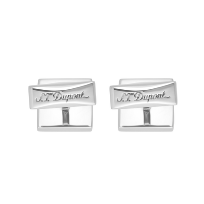 ST Dupont Accessories Manschettenknopf Cufflinks, Palladium, Ltd. Edt., Silver