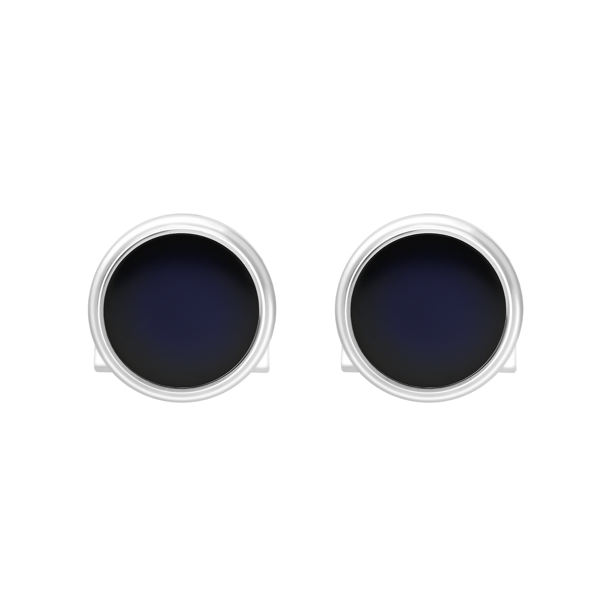 ST Dupont Accessories Manschettenknopf Cufflinks, Palladium, Ltd. Edt., Blau