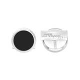 ST Dupont Accessories Manschettenknopf Cufflinks, Palladium, Ltd. Edt., Silver