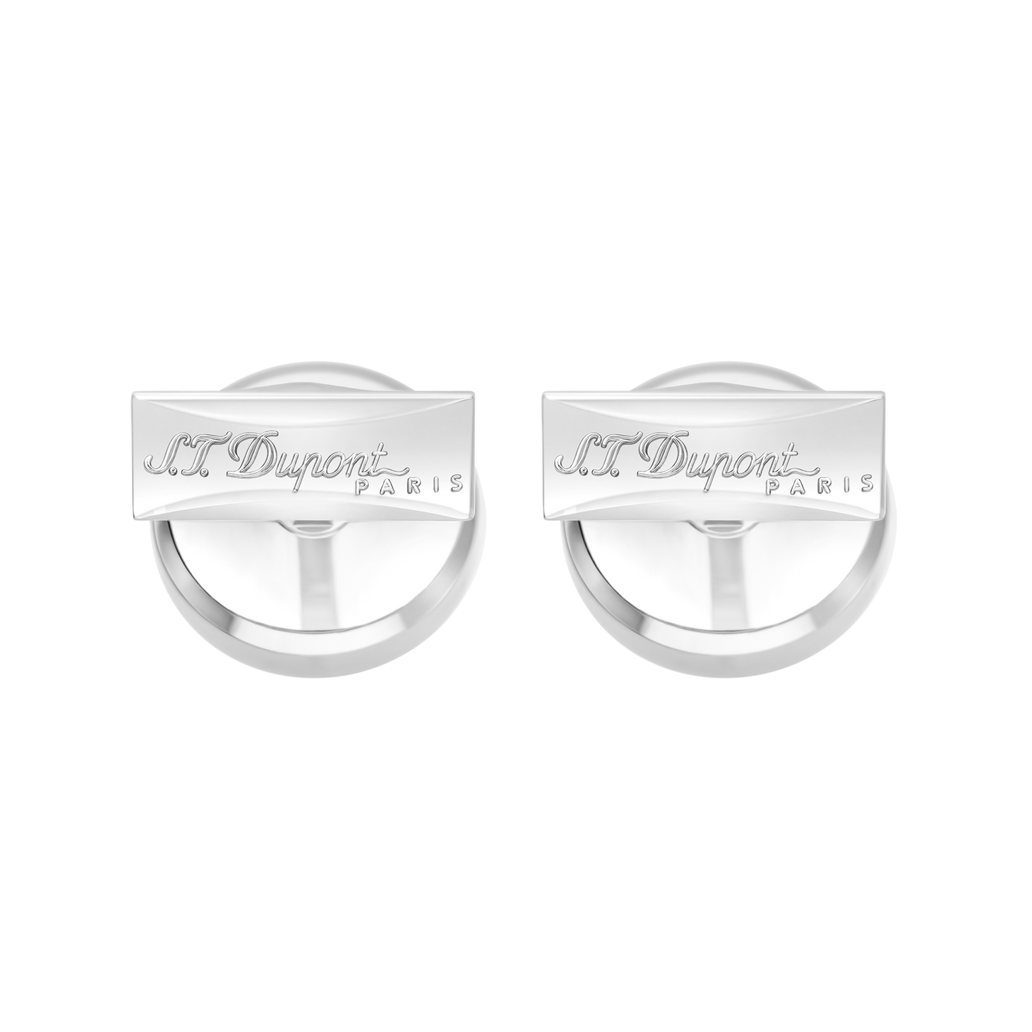 ST Dupont Accessories Manschettenknopf Cufflinks, Palladium, Ltd. Edt., Silver