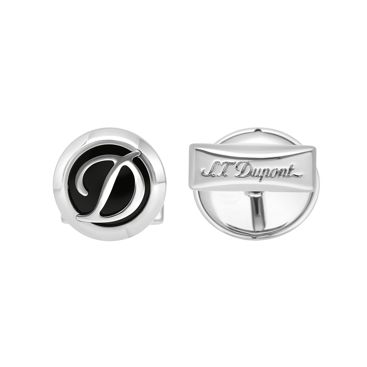 ST Dupont Accessories Manschettenknopf Cufflinks, Palladium, Ltd. Edt., Silver
