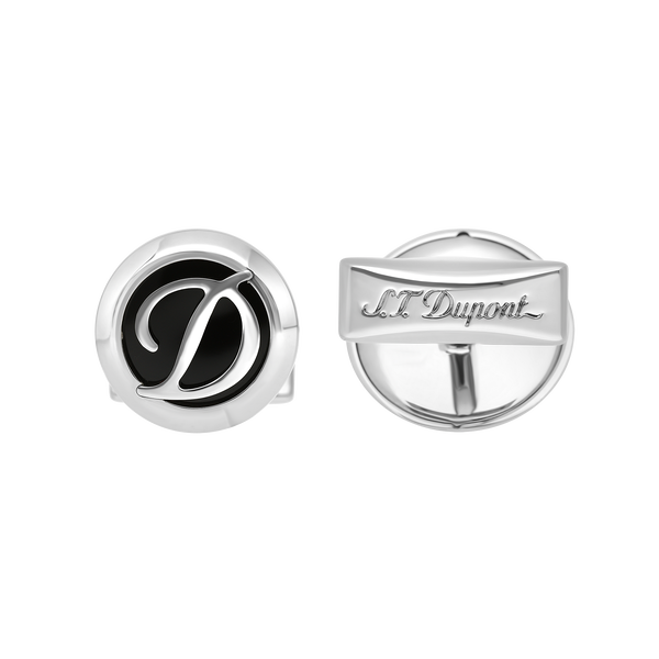 ST Dupont Accessories Manschettenknopf Cufflinks, Palladium, Ltd. Edt., Silver