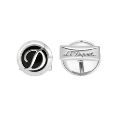ST Dupont Accessories Manschettenknopf Cufflinks, Palladium, Ltd. Edt., Silver