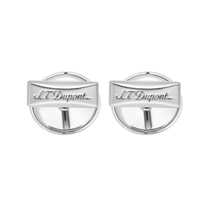 ST Dupont Accessories Manschettenknopf Cufflinks, Palladium, Ltd. Edt., Silver