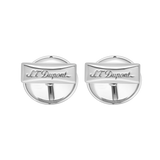 ST Dupont Accessories Manschettenknopf Cufflinks, Palladium, Ltd. Edt., Silver