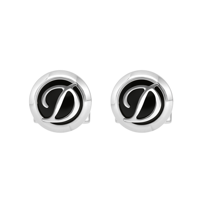 ST Dupont Accessories Manschettenknopf Cufflinks, Palladium, Ltd. Edt., Silver