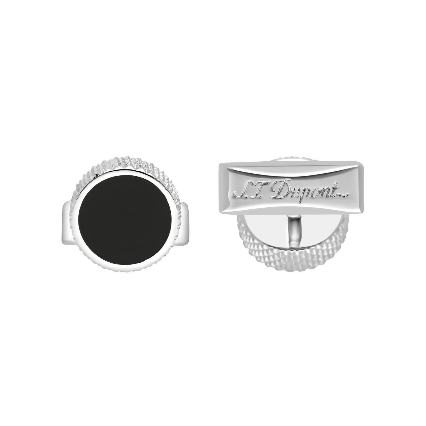 ST Dupont Accessories Manschettenknopf Cufflinks, Palladium, Ltd. Edt., Silver