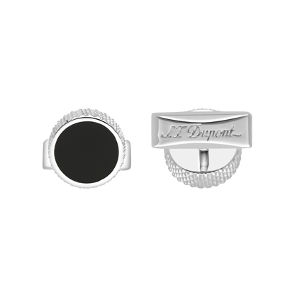 ST Dupont Accessories Manschettenknopf Cufflinks, Palladium, Ltd. Edt., Silver