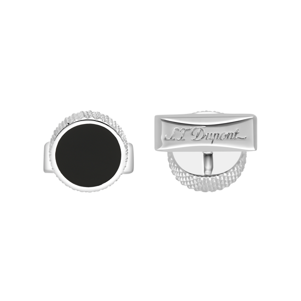 ST Dupont Accessories Manschettenknopf Cufflinks, Palladium, Ltd. Edt., Silver