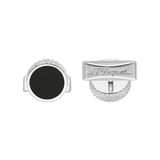 ST Dupont Accessories Manschettenknopf Cufflinks, Palladium, Ltd. Edt., Silver