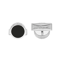 ST Dupont Accessories Manschettenknopf Cufflinks, Palladium, Ltd. Edt., Silver