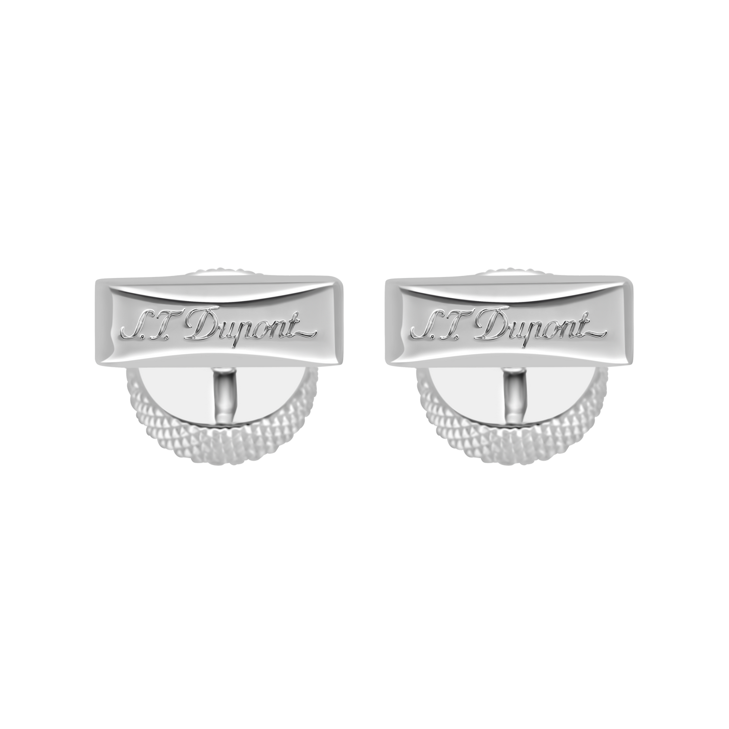 ST Dupont Accessories Manschettenknopf Cufflinks, Palladium, Ltd. Edt., Silver