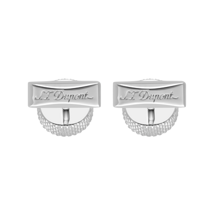 ST Dupont Accessories Manschettenknopf Cufflinks, Palladium, Ltd. Edt., Silver