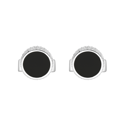 ST Dupont Accessories Manschettenknopf Cufflinks, Palladium, Ltd. Edt., Silver