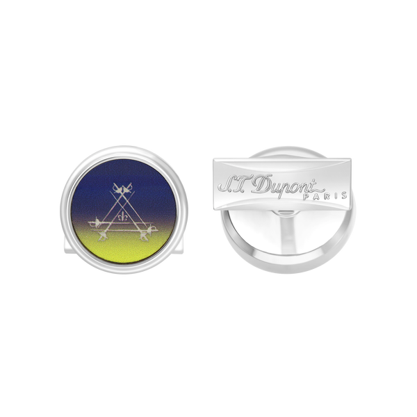 ST Dupont Feuerzeug Manschettenknopf Cufflinks, Ltd. Edt., Dark-blue