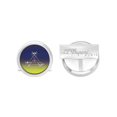 ST Dupont Feuerzeug Manschettenknopf Cufflinks, Ltd. Edt., Dark-blue
