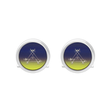 ST Dupont Feuerzeug Manschettenknopf Cufflinks, Ltd. Edt., Dark-blue