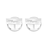 ST Dupont Accessories Manschettenknopf Cufflinks, Palladium, Schwarz
