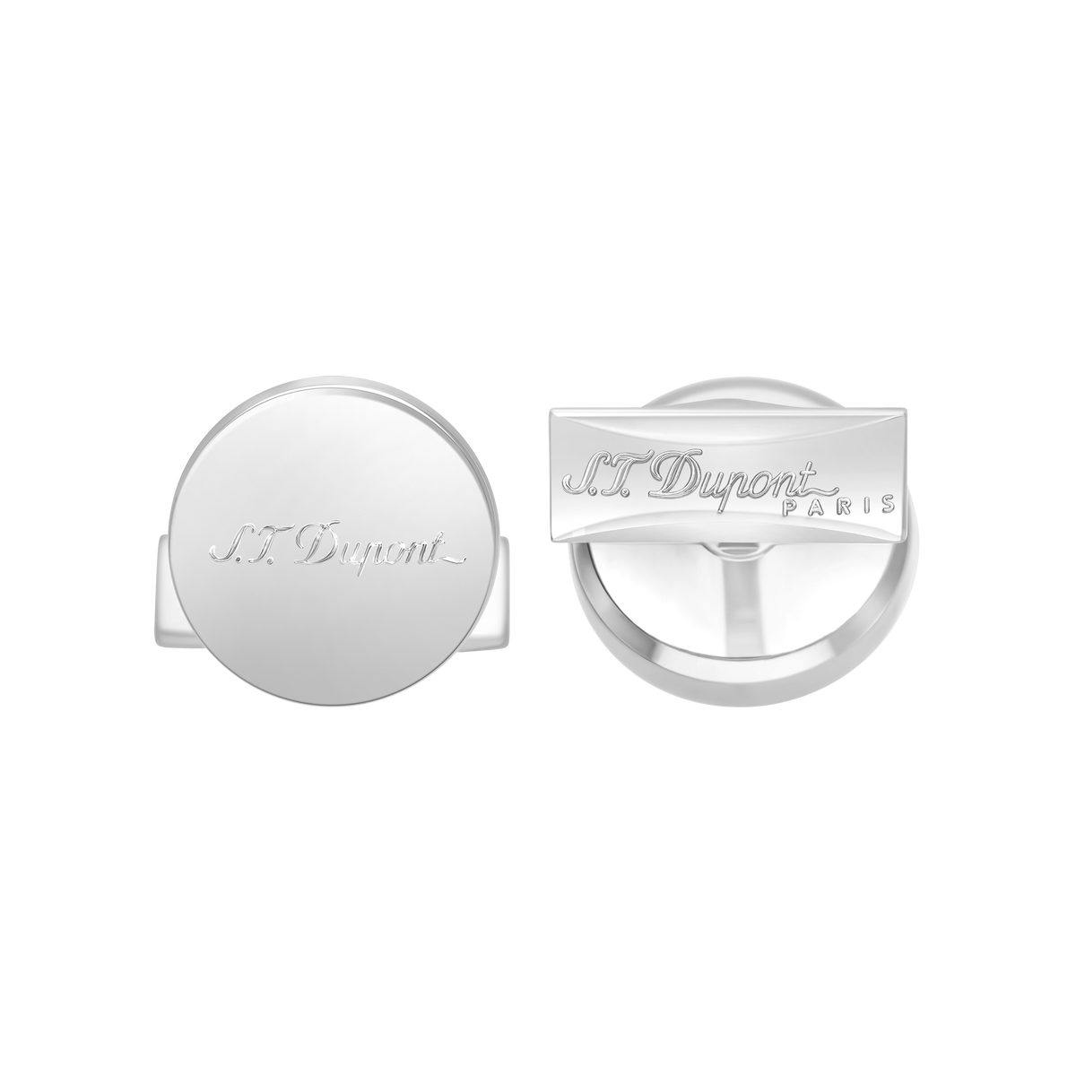 ST Dupont Accessories Cufflinks, Palladium, Silver