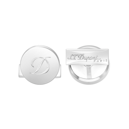 ST Dupont Accessories Manschettenknopf Cufflinks, Palladium, Silver