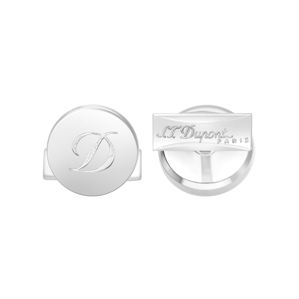 ST Dupont Accessories Manschettenknopf Cufflinks, Palladium, Silver