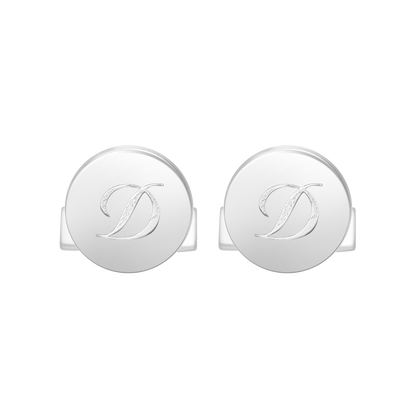 ST Dupont Accessories Manschettenknopf Cufflinks, Palladium, Silver
