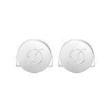 ST Dupont Accessories Manschettenknopf Cufflinks, Palladium, Silver