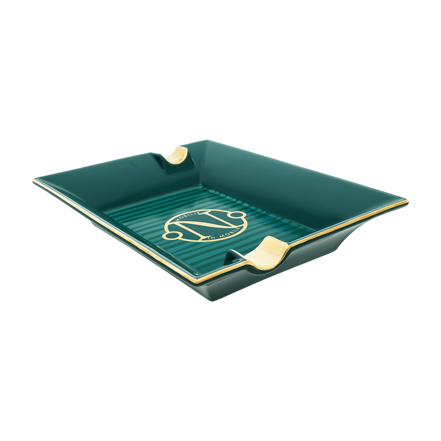 ST Dupont Accessories Ashtray 20000 Lieues Sous Les Mers, Ltd. Edt., Green-pacific