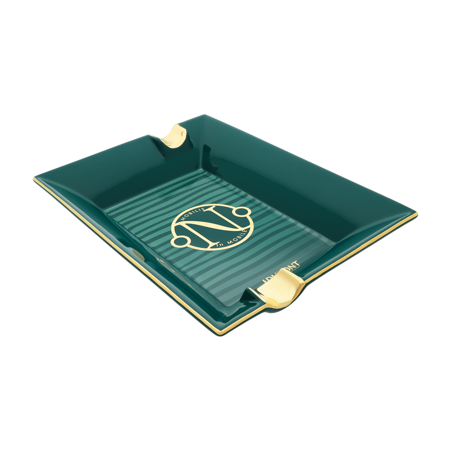 ST Dupont Accessories Ashtray 20000 Lieues Sous Les Mers, Ltd. Edt., Green-pacific